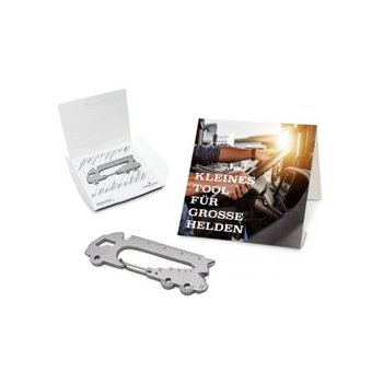 Geschenkartikel / Präsentartikel: ROMINOX® Key Tool Truck / LKW (22 Funktionen) im Motiv-Mäppchen Große Helden